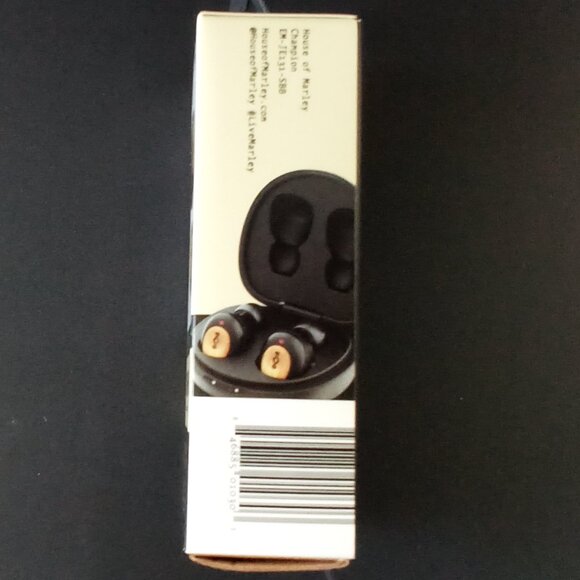 Bob Marley Champion in-Ear True Wireless Earbuds Black Model # EM-JE 131-SB  NEW - Picture 4 of 13